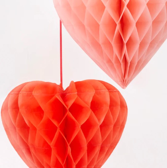 Heart Honeycomb Decorations