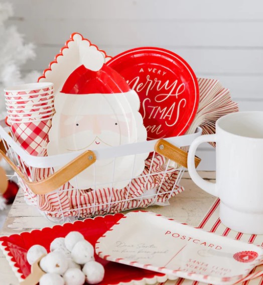 BELIEVE SANTA FACE SHAPED PLATE