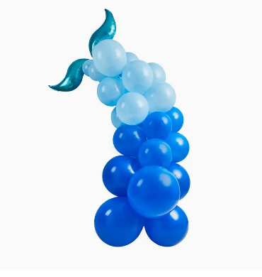 Whale Tail Balloon Arch - 40 Balloons