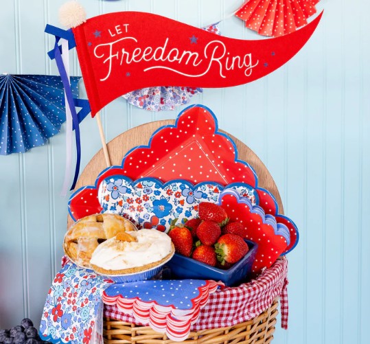 Freedom Ring Felt Pennant Banner