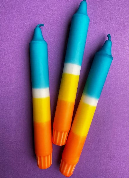 CONEY ISLAND Dip Dye Candle - Set of 4 Candles