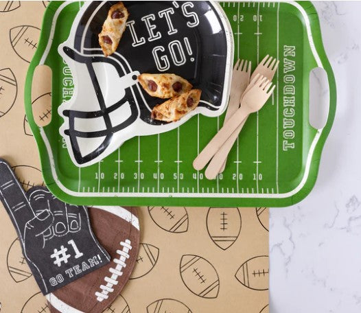 FOOTBALL SHAPED PAPER DINNER NAPKIN