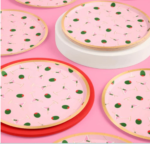 Martini Plates - 25 plates per package