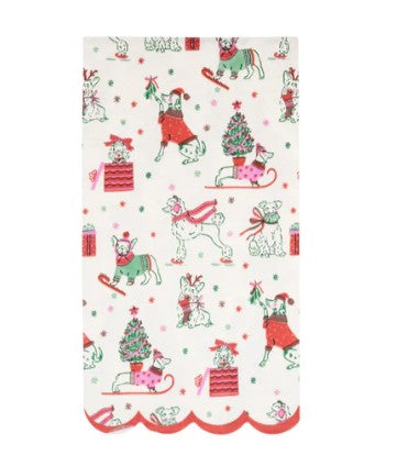 Puppies Pattern Dinner Napkin