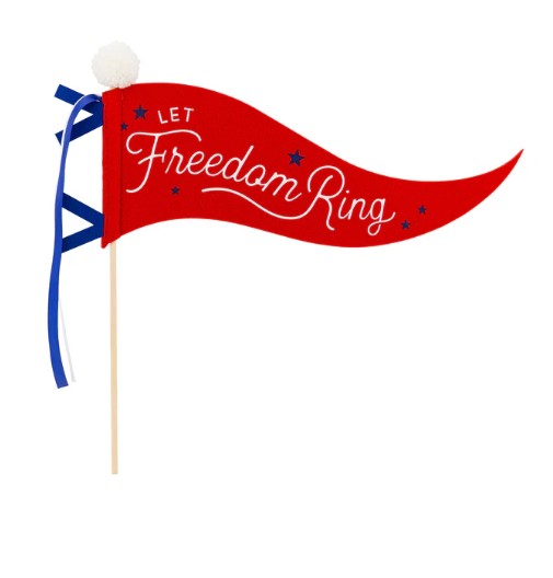 Freedom Ring Felt Pennant Banner