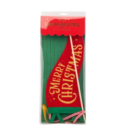 Merry Christmas Felt Pennant Banner