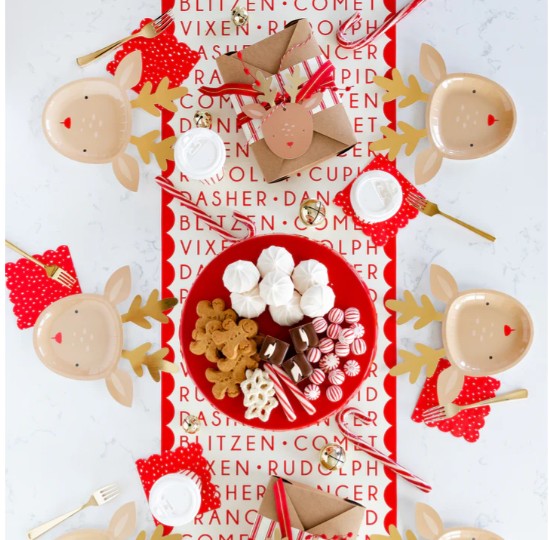 Dear Rudolph Reindeer Plate