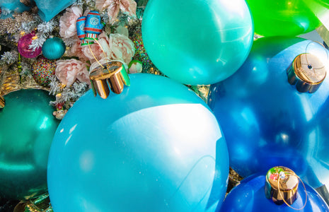 Frosted Blue Holiball (18 and 30 inch available)