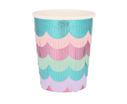 Mermaid Scalloped Fringe Cups