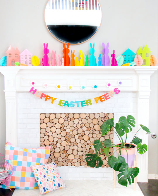 Hoppy Easter Peeps Felt Garland