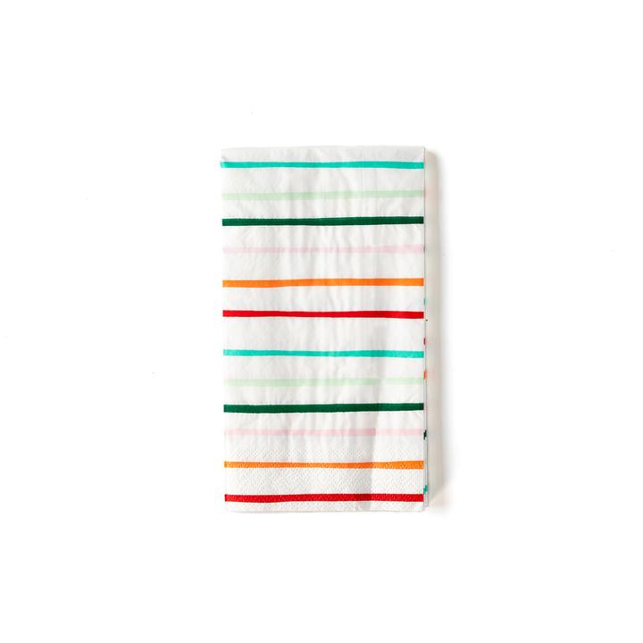Striped Christmas Dinner Napkin