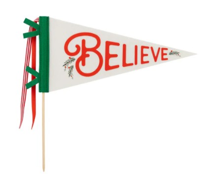 Believe Felt Pennant Banner