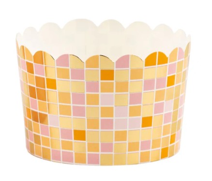 JUMBO Foil Pumpkin Disco 8 oz Baking Cups (40 ct - 8oz)