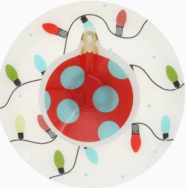 Holiday - 11.5" Glass Platter with Bowl
