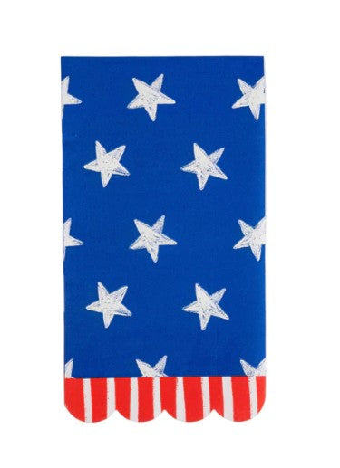 Blue Stars Paper Dinner Napkin