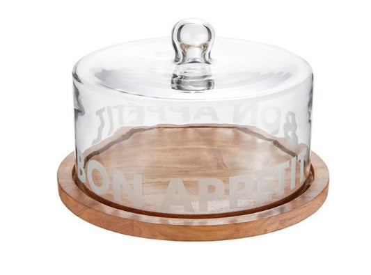 Glass Serving Tray - Bon Appetit