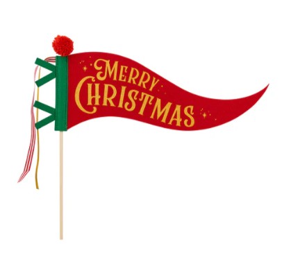 Merry Christmas Felt Pennant Banner