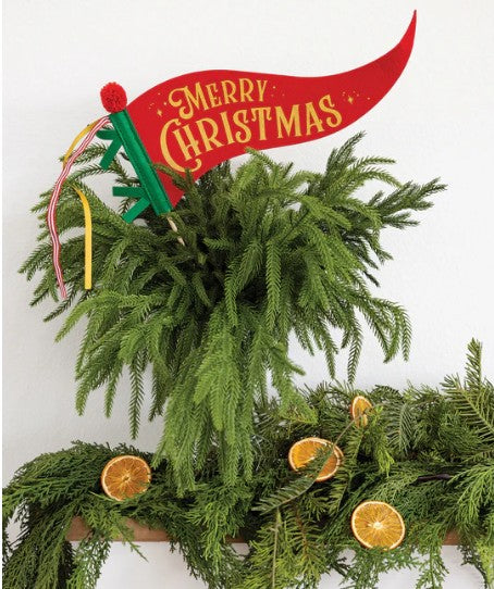 Merry Christmas Felt Pennant Banner