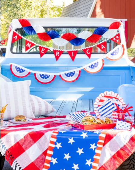 Blue Stars Paper Dinner Napkin