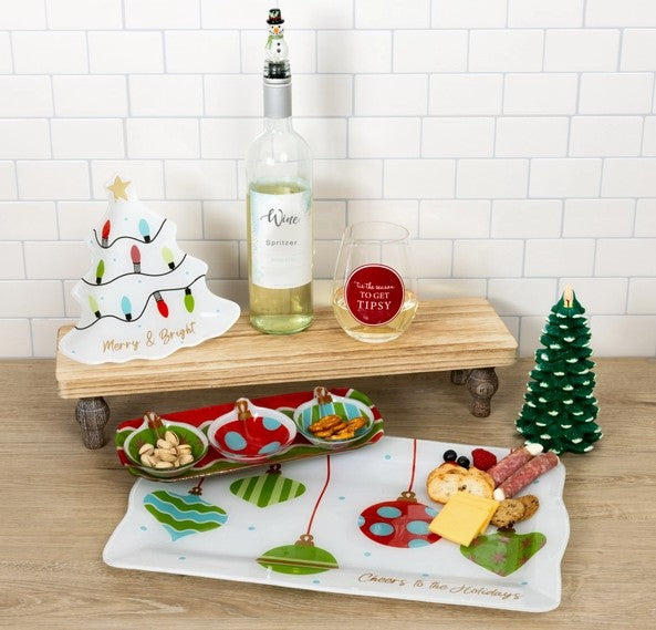 Holiday - 8" Glass Dish