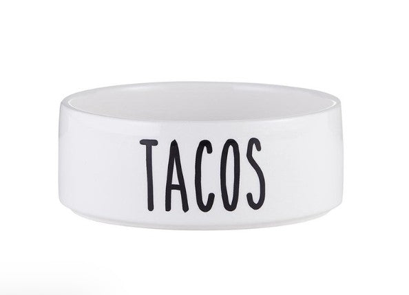 Ceramic Pet Dish - Tacos