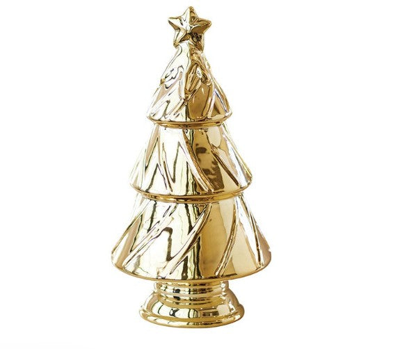 Gold Ceramic Christmas Tree