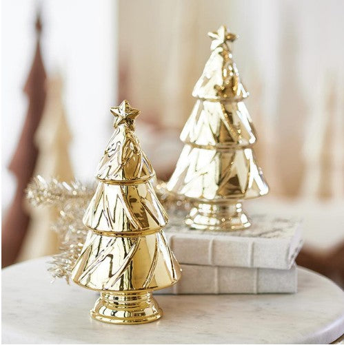 Gold Ceramic Christmas Tree