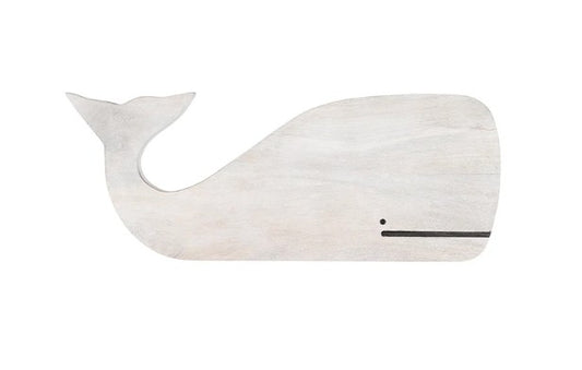 Wood Whale Board - White