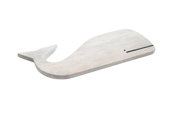 Wood Whale Board - White