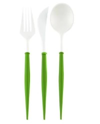 Oliver Bella Assorted Plastic Cutlery - 24pc, Service for 8