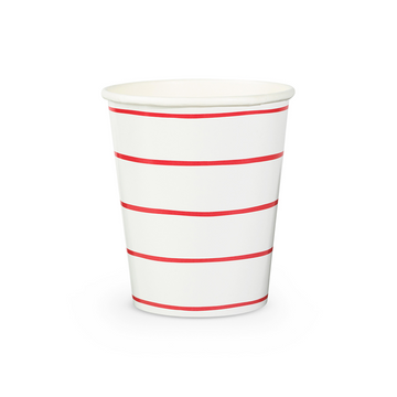Candy Apple Frenchie Striped 9 oz. Cups