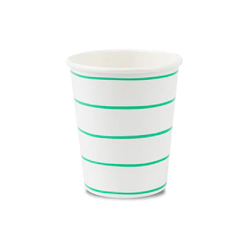 Clover Frenchie Striped 9 oz. Cups