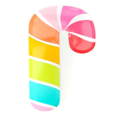 Rainbow Candy Cane Paper Plates