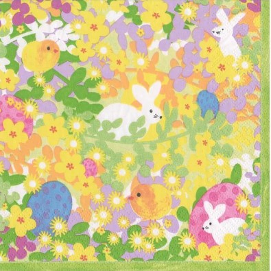 Bunny Meadow Paper Cocktail Napkins - 20 Per Package